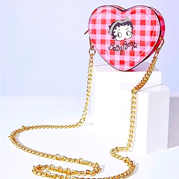 *RESTOCK*: Betty Boop X Unique Vintage Red & Pink Betty Boop Heart Purse - Picture 2 of 11